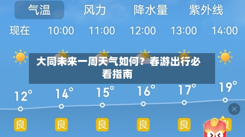  大同未来一周天气如何？春游出行必看指南
