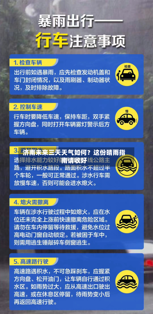  济南未来三天天气如何？这份晴雨指南请收好  