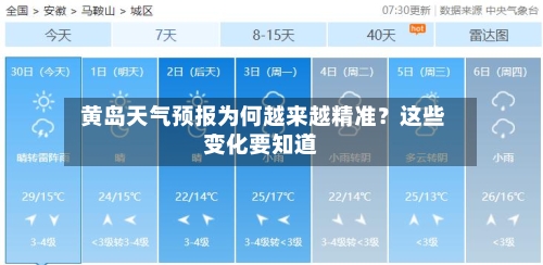  黄岛天气预报为何越来越精准？这些变化要知道