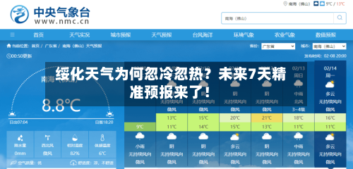  绥化天气为何忽冷忽热？未来7天精准预报来了！