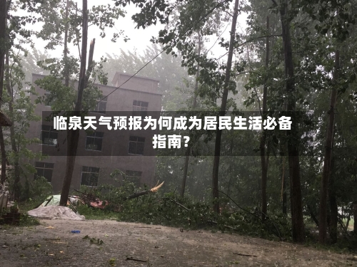  临泉天气预报为何成为居民生活必备指南？