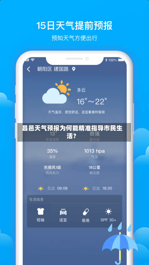  昌邑天气预报为何能精准指导市民生活？