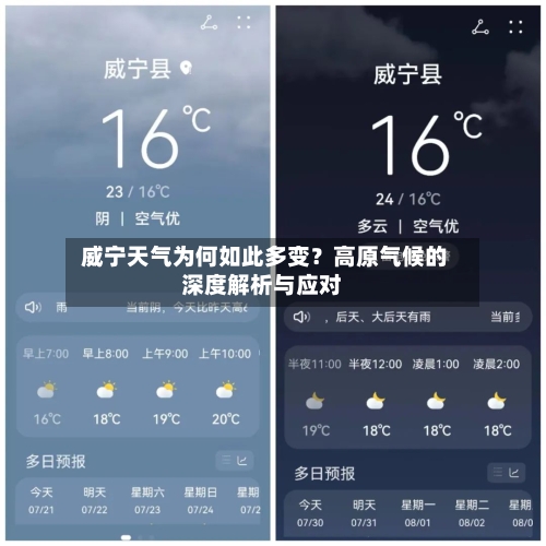  威宁天气为何如此多变？高原气候的深度解析与应对
