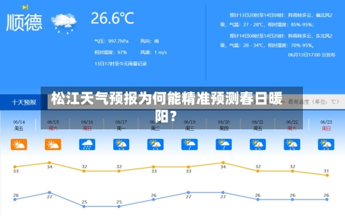 松江天气预报为何能精准预测春日暖阳？
