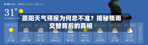  原阳天气预报为何总不准？揭秘晴雨交替背后的真相