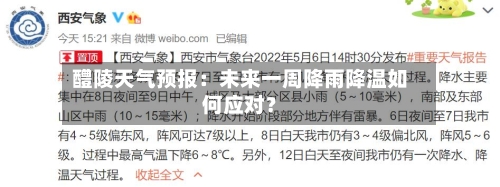 醴陵天气预报：未来一周降雨降温如何应对？