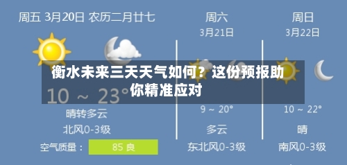  衡水未来三天天气如何？这份预报助你精准应对