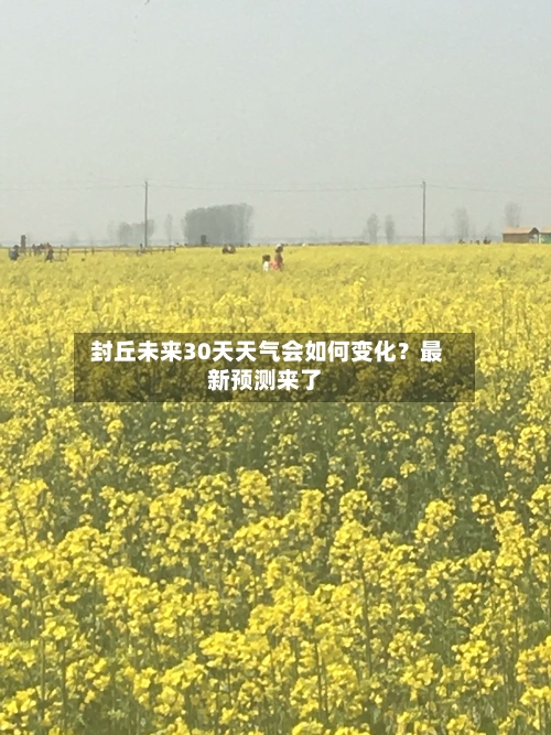  封丘未来30天天气会如何变化？最新预测来了