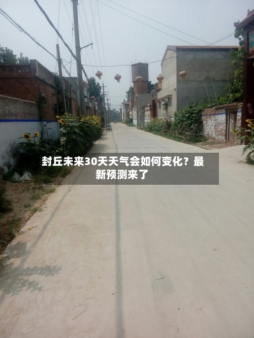  封丘未来30天天气会如何变化？最新预测来了