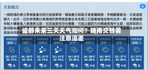  成都未来三天天气如何？晴雨交替需注意温差  