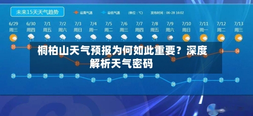  桐柏山天气预报为何如此重要？深度解析天气密码