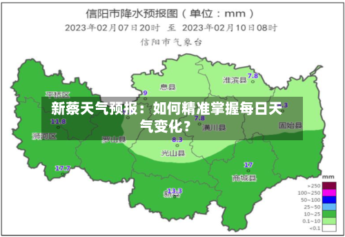 新蔡天气预报:如何精准掌握每日天气变化?