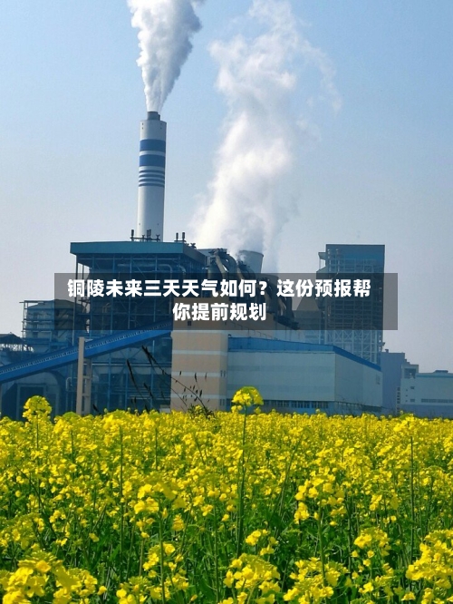  铜陵未来三天天气如何？这份预报帮你提前规划  