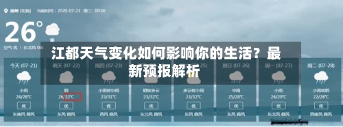  江都天气变化如何影响你的生活？最新预报解析