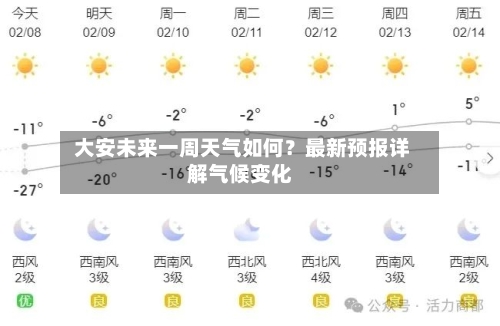  大安未来一周天气如何？最新预报详解气候变化