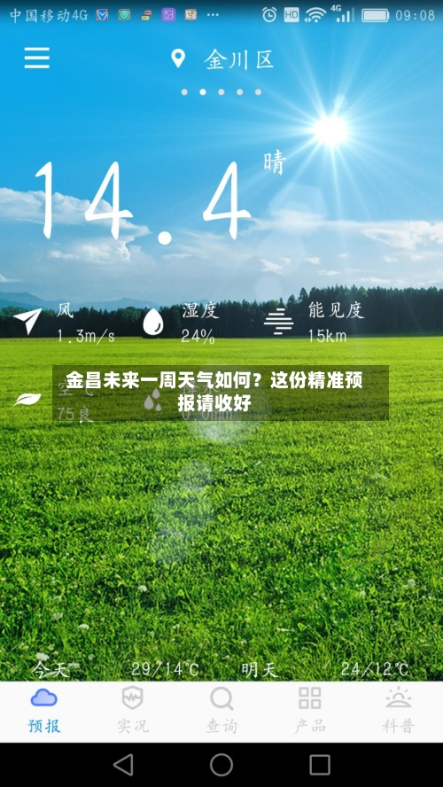  金昌未来一周天气如何？这份精准预报请收好  
