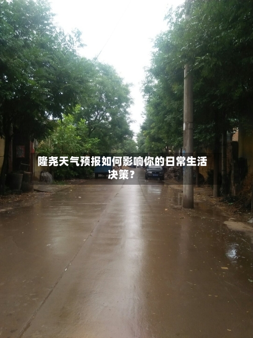  隆尧天气预报如何影响你的日常生活决策？