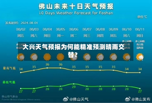  大兴天气预报为何能精准预测晴雨交替？