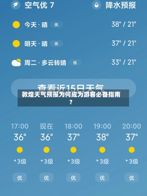  敦煌天气预报为何成为游客必备指南？