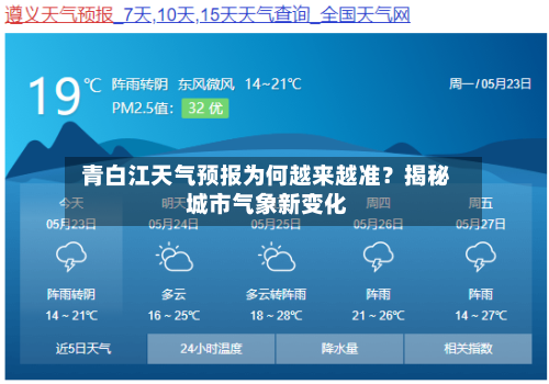  青白江天气预报为何越来越准？揭秘城市气象新变化  