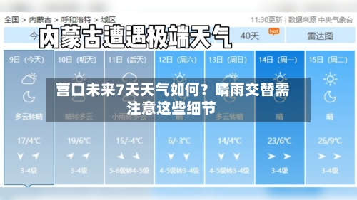  营口未来7天天气如何？晴雨交替需注意这些细节