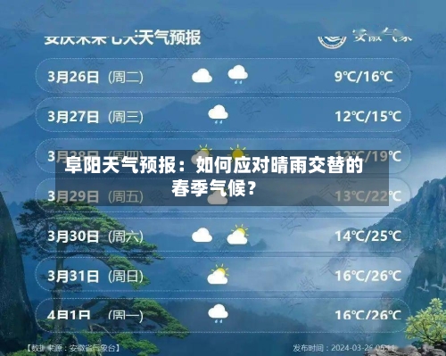 阜阳天气预报：如何应对晴雨交替的春季气候？