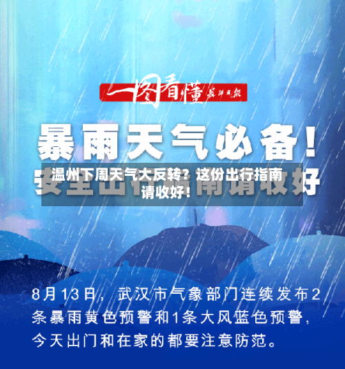  温州下周天气大反转？这份出行指南请收好！