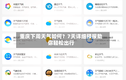  重庆下周天气如何？7天详细预报助你轻松出行  