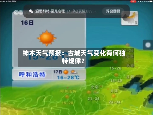  神木天气预报：古城天气变化有何独特规律？