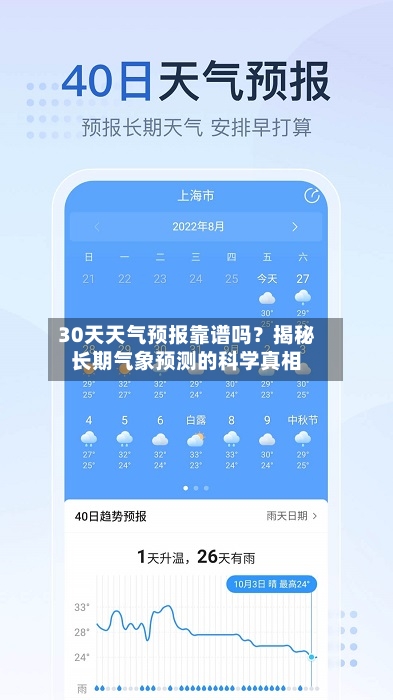30天天气预报靠谱吗？揭秘长期气象预测的科学真相