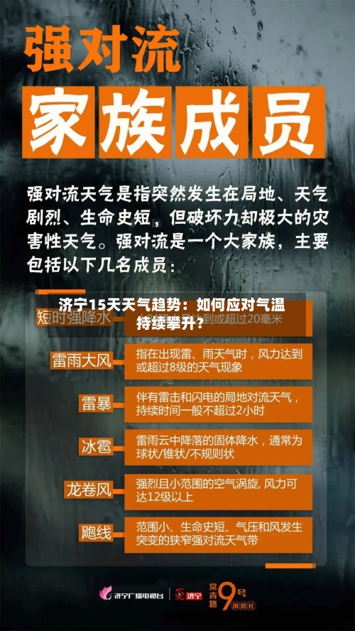  济宁15天天气趋势：如何应对气温持续攀升？