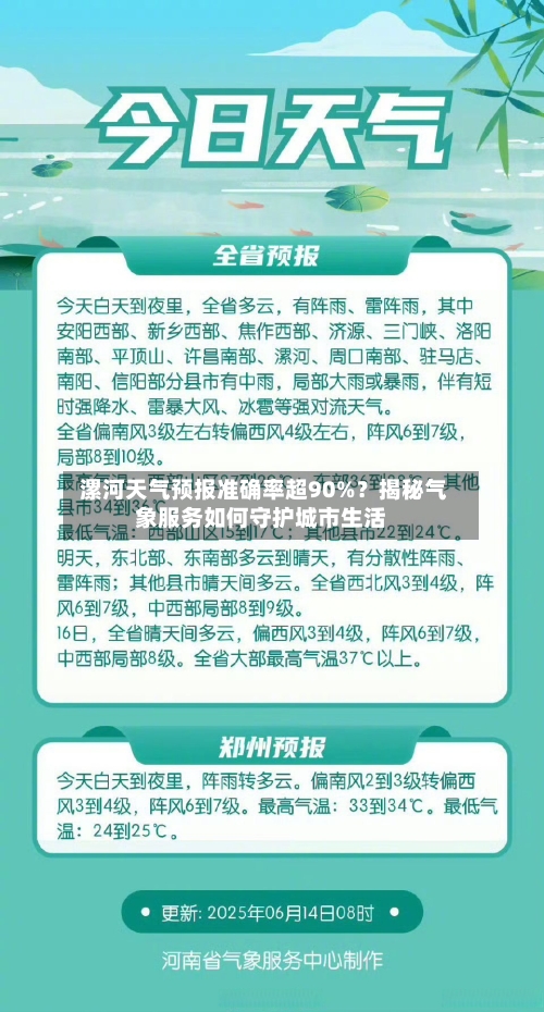  漯河天气预报准确率超90%？揭秘气象服务如何守护城市生活