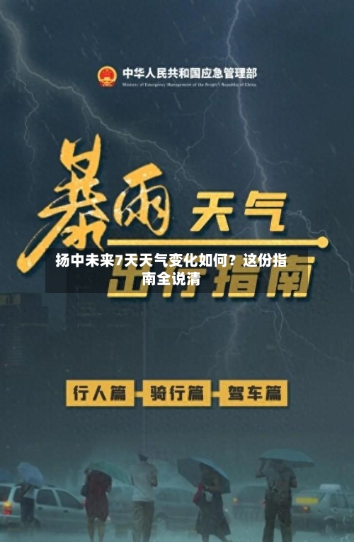  扬中未来7天天气变化如何？这份指南全说清  