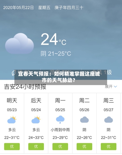  宜春天气预报：如何精准掌握这座城市的天气脉动？
