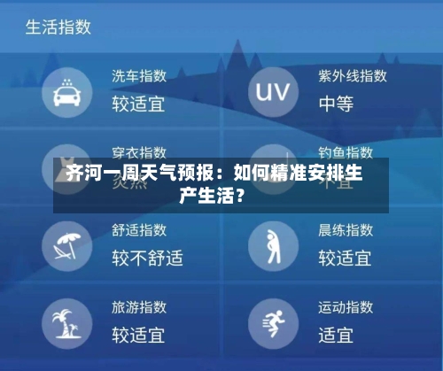  齐河一周天气预报：如何精准安排生产生活？