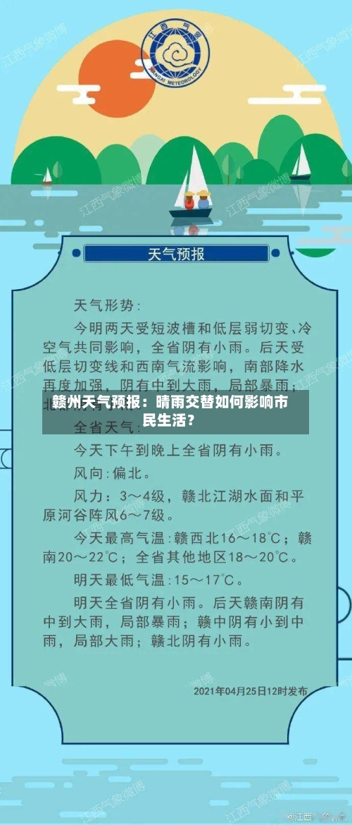  赣州天气预报：晴雨交替如何影响市民生活？