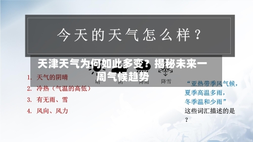  天津天气为何如此多变？揭秘未来一周气候趋势  