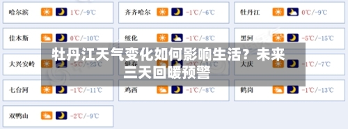  牡丹江天气变化如何影响生活？未来三天回暖预警