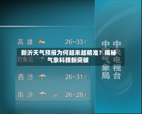 新沂天气预报为何越来越精准?揭秘气象科技新突破