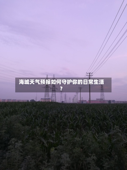 海城天气预报如何守护你的日常生活?